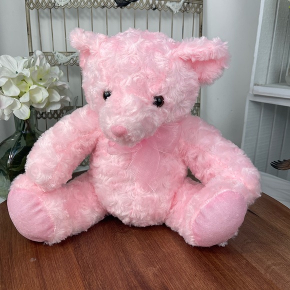 Worldplush Toys Worldplush Pink Bear Stuffed Animal Plush Poshmark